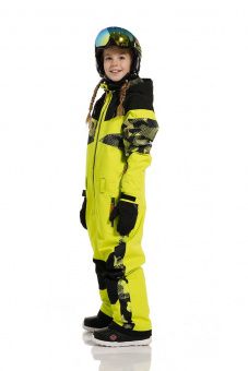 картинка Комбинезон сноуборд для девочки Rehall lime